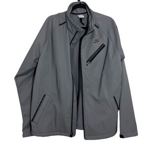 Vintage Nike Grey Tag Custom Softshell Training Jacket Size XL 2000s Tech Pouch